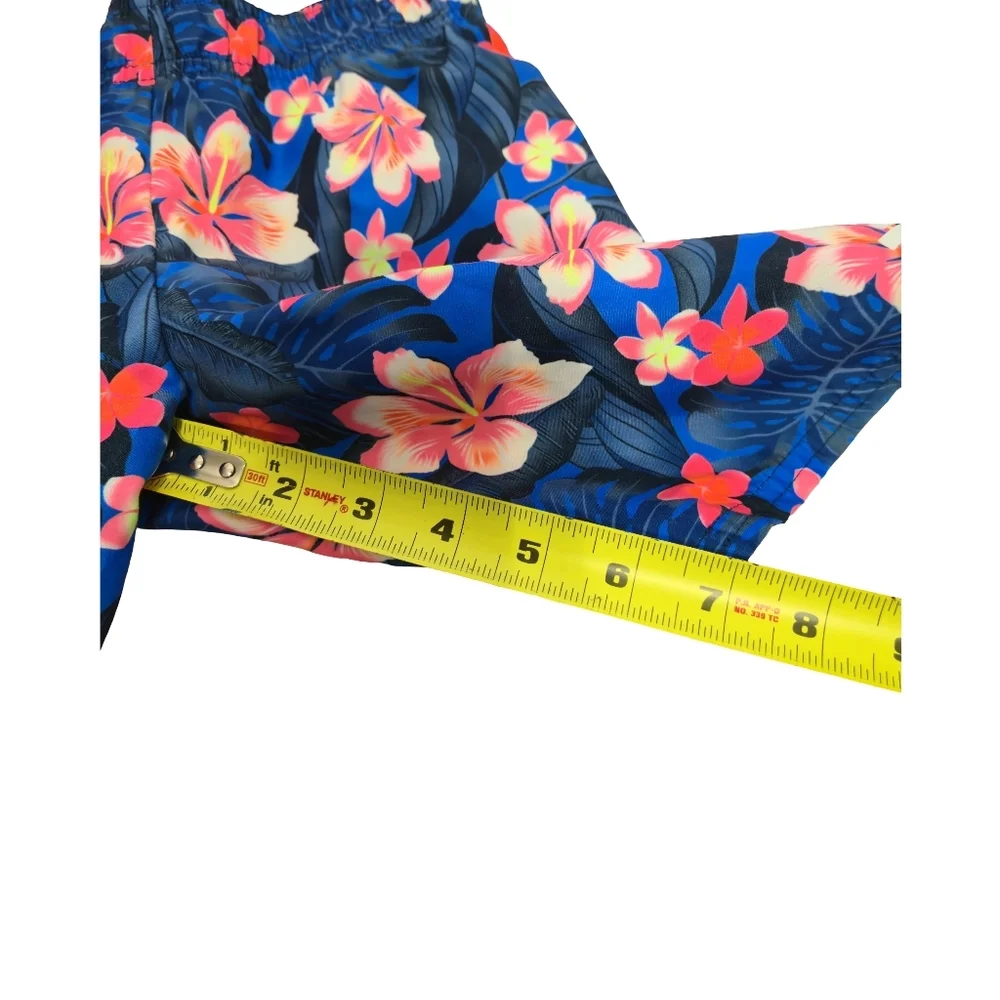Hurley Blue Floral Board Shorts Kids Size 7